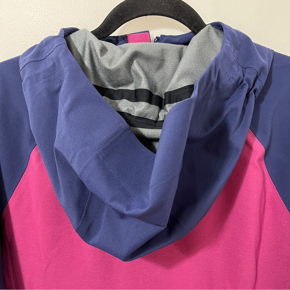 Marmot ROM 2.0 Waterproof Breathable Hooded Outdoor Navy & Pink Coat [size L] - Picture 8 of 11